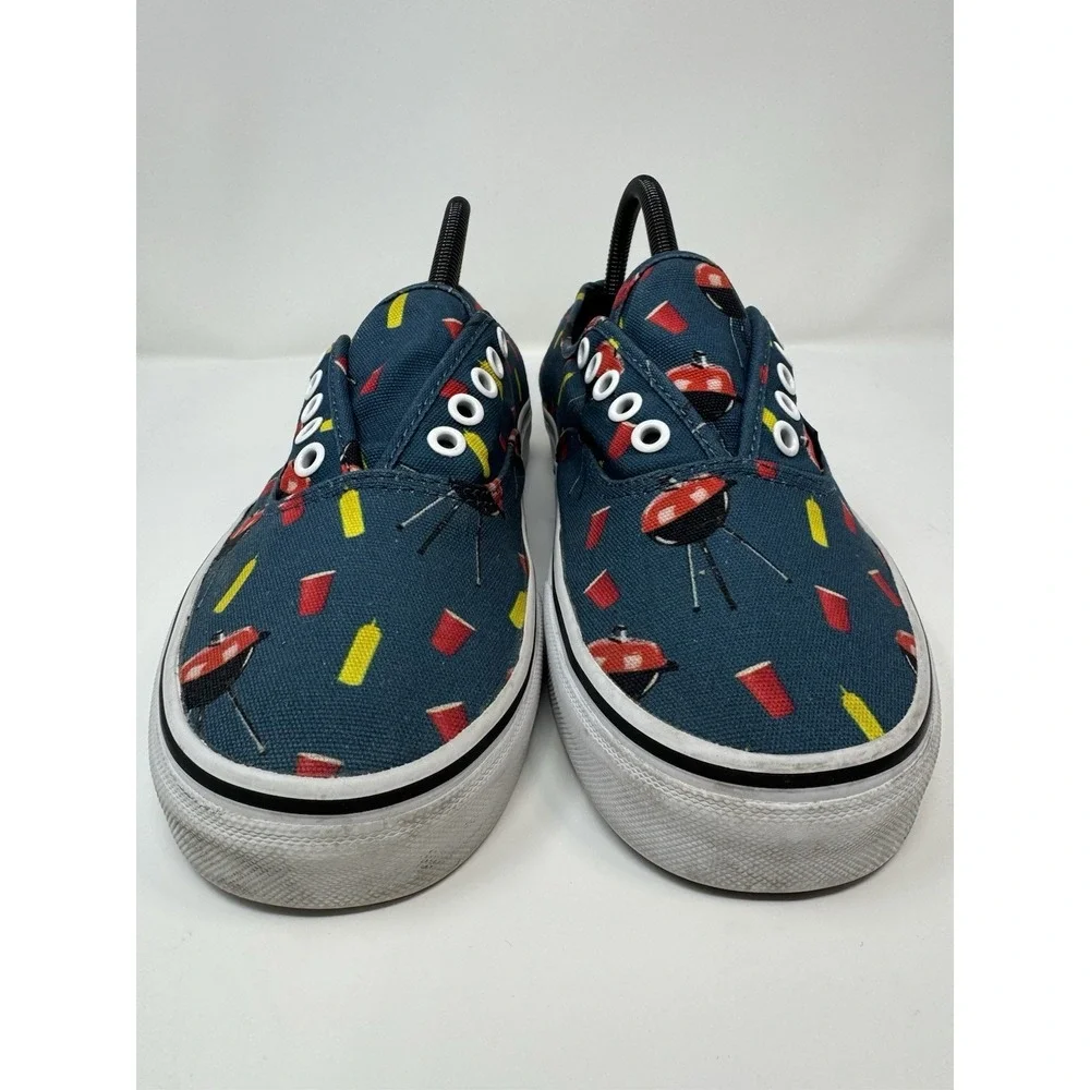 VANS Classic Slip-On‎ Athletic Skate Shoes Women 9.5 Men 8 BBQ Print